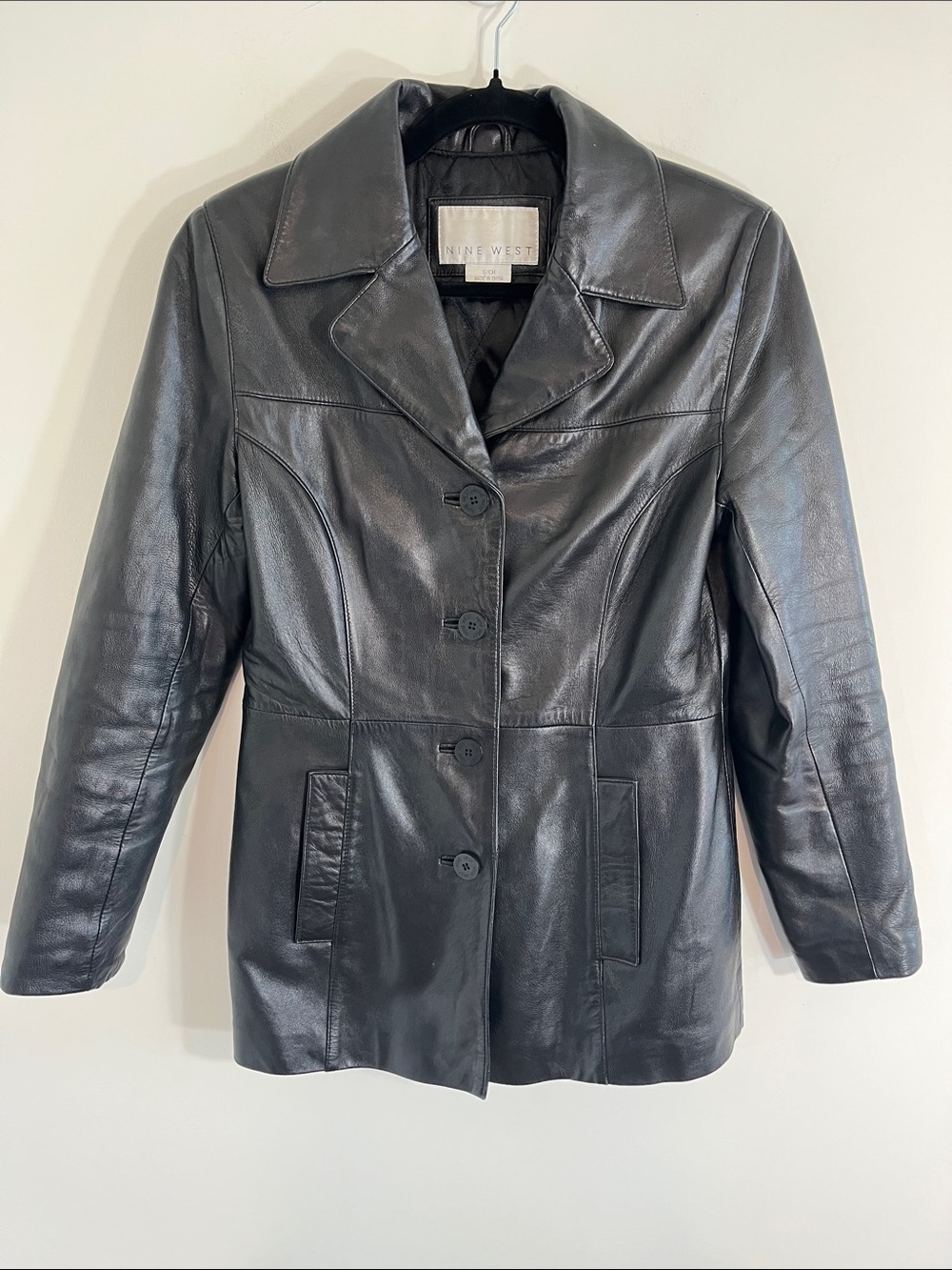 Nine West vintage leather jacket Small